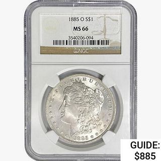 1885-O Morgan Silver Dollar NGC MS66 