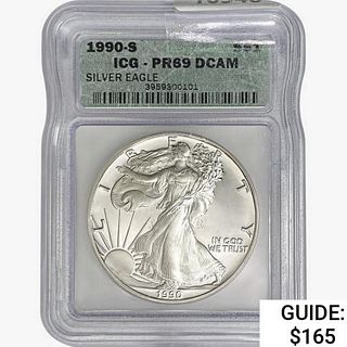 1990-S Silver Eagle ICG PR69 DCAM