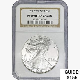 2002-W Silver Eagle NGC PF69 UC