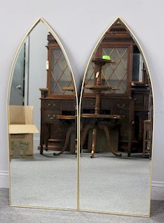 Pair of Decorative Midcentury Hall Mirrors.