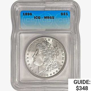 1896 Morgan Silver Dollar ICG MS65 