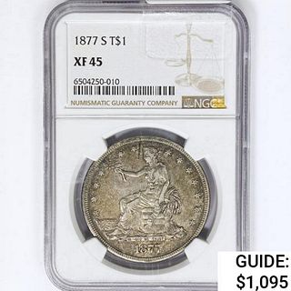 1877-S Silver Trade Dollar NGC XF45 