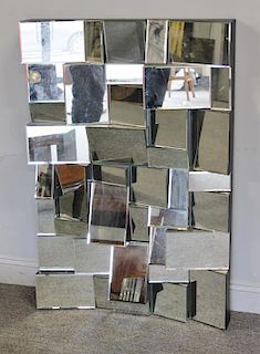 Contemporary Faceted Mirror.
