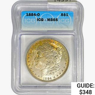 1884-O Morgan Silver Dollar ICG MS65 
