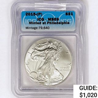 2015-[P] American Silver Eagle ICG MS69 