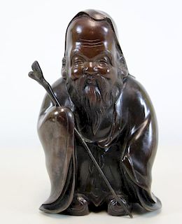 Asian Bronze Buddha.