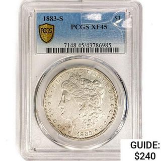 1883-S Morgan Silver Dollar PCGS XF45 