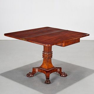 George IV rosewood games table