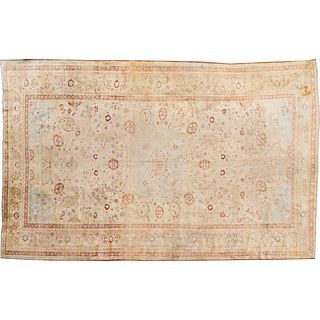 Antique Tabriz silk carpet