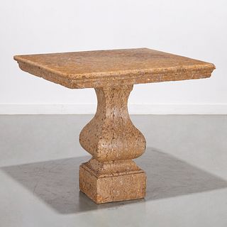 Continental Baroque fossil marble center table