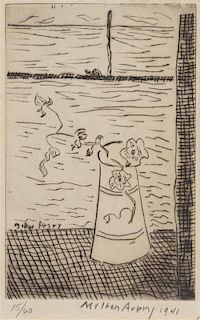 Milton Avery, (American, 1885-1965), Window by the Sea, 1941