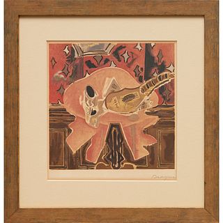 Georges Braque (after), signed lithograph, 1956