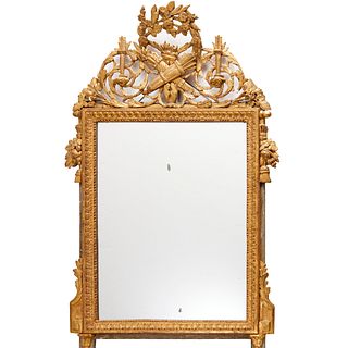 Large Louis XVI giltwood mirror