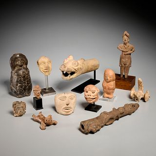 Collection pottery antiquities, incl. Humbaba