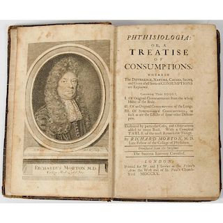 [Medicine - 18th Century - Tuberculosis] Morton on Consumption, London, 1720 - With Earliest Description of Anorexia Nervosa