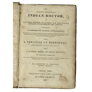 [Medicine - Ohioana] Rare Indian Doctor, 1838 Canton, Ohio Imprint