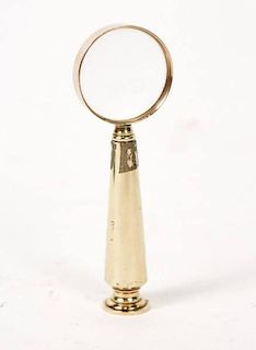 9k Gold Magnifying Glass w/ Lead Pencil & Wax Seal