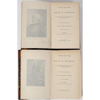 [Women Suffrage - Civil Rights - Autographs] A Unique Extra-Illustrated Life of Susan B. Anthony With More Than 30 Autograph