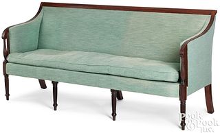 Philadelphia Sheraton mahogany sofa, ca. 1815