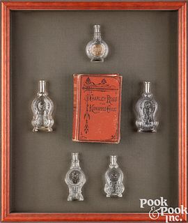Charley Ross pictorial glass perfume bottles
