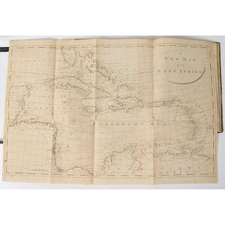 [Americana - Travel - Maps] Edwards on the British West Indies, 1805-06, 4 Volumes plus Rare Atlas