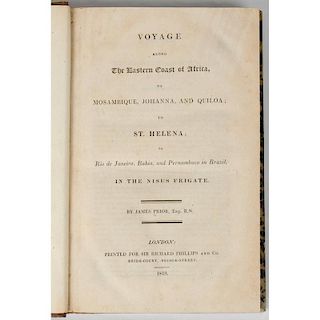 [Exploration and Travel] Bound Volume with Voyage Along Coast of Africa; Travels in Egypt; Schoolcraft in Missouri and Arkans