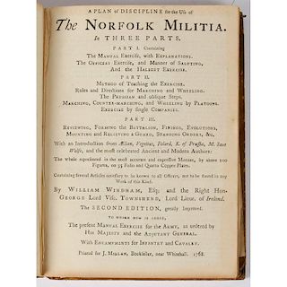 [Military - Infantry Drills] Influential 1768 Military Manual with 52 Engraved Plates, Earl of Lonsdale's Copy