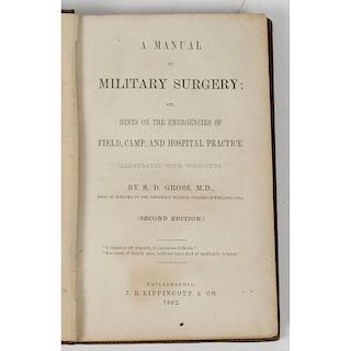 [Medicine - Civil War - Surgery] Manual of Military Surgery, 1862, Signed Dr. George Shields, USS Victory (Union Gunboat) Mis