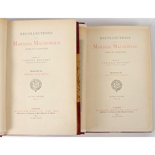 [Military History - Europe] Memoirs of Marshal MacDonald - French Revolutionary & Napoleonic Wars, in Fine Binding
