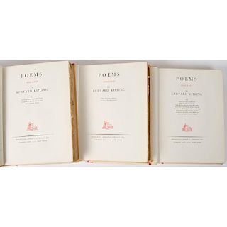 [Literature - Poetry] Rudyard Kipling Signed Ltd., Poems, 1930