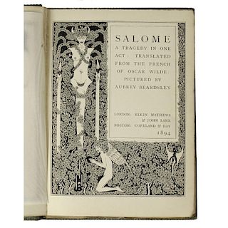 [Literature - Illustrated] Oscar Wilde, Salome, Illustrated by Beardsley, First Edition 1 of 500