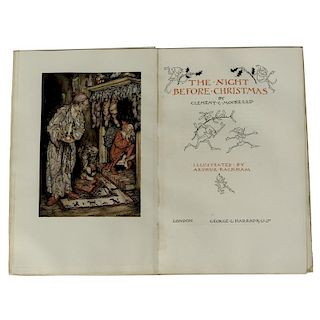 [Illustrated] Night Before Christmas, 1912, Illustrated and Signed by Rackham