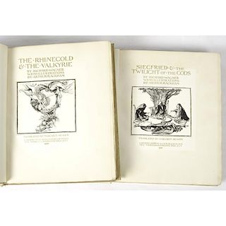 [Illustrated - Mythology] Wagner, Nibelungenlied, Illustrations by Rackham