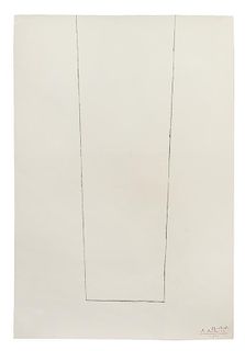 Robert Motherwell, (American, 1915-1991), Open on Two Whites, 1971-73