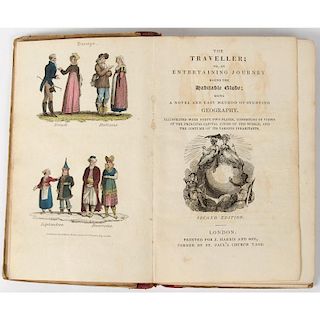 [Childrens - Illustrated - Geography] Juvenile Geography Illustrated with 42 Hand Colored Illustrations, London 1821