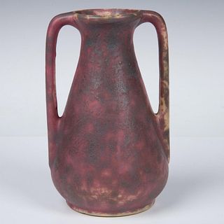 Art Nouveau Arts and Crafts Pottery Mottled Mauve Pink Vase