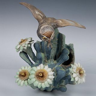 Royal Worcester Porcelain Figurine, Elf Owl and Saguaro