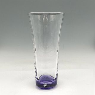 Orrefors Crystal Tre Vase 9.5", Violet