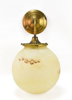 ANTIQUE GLOBE LAMP WALL SCONCE