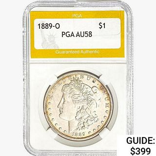 1889-O Morgan Silver Dollar PGA AU58 