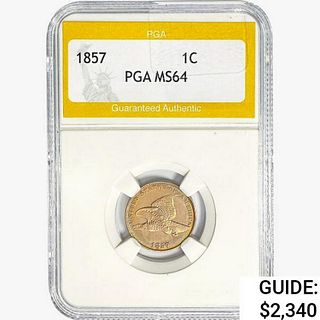 1857 Flying Eagle Cent PGA MS64 