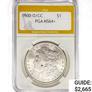 1900-O/CC Morgan Silver Dollar PGA MS64+ 