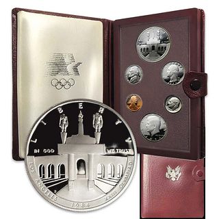 1984 Prestige Proof Set - Last set in the Leather Binder No Outer Box