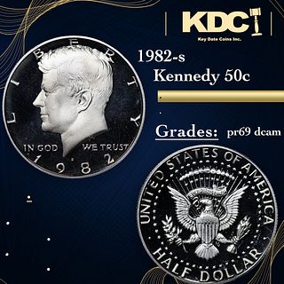 Proof 1982-s Kennedy Half Dollar 50c Grades GEM++ Proof Deep Cameo