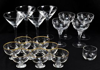 ASSORTMENT OF CRYSTAL GLASSWARE & MORE
