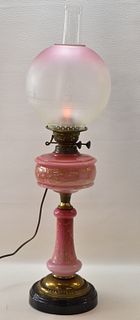 VICTORIAN GONE WITH THE WIND PARLOR LAMP