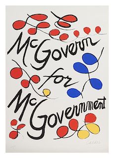 Alexander Calder, (American, 1989-1976), McGovern for McGovernment, 1972