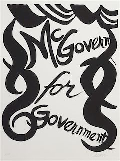 Alexander Calder, (American, 1989-1976), McGovern for Government, 1972