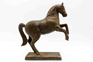 Rearing Horse Antique Cast Iron Bank