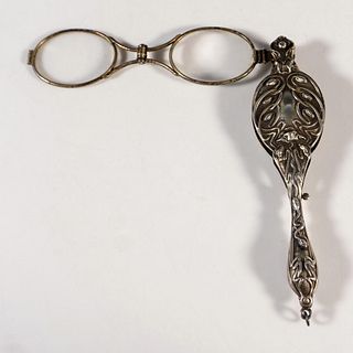 Silver Plated Art Nouveau Reading Glasses